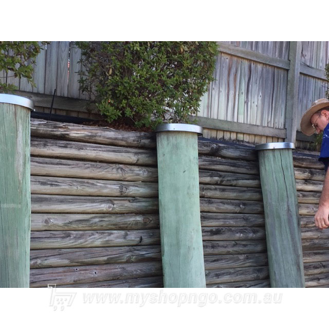 fence post retaining wall pole caps
