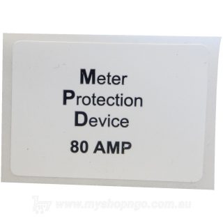 Meter Protection Device 80a Label