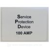 Service Protection Device 100a Label
