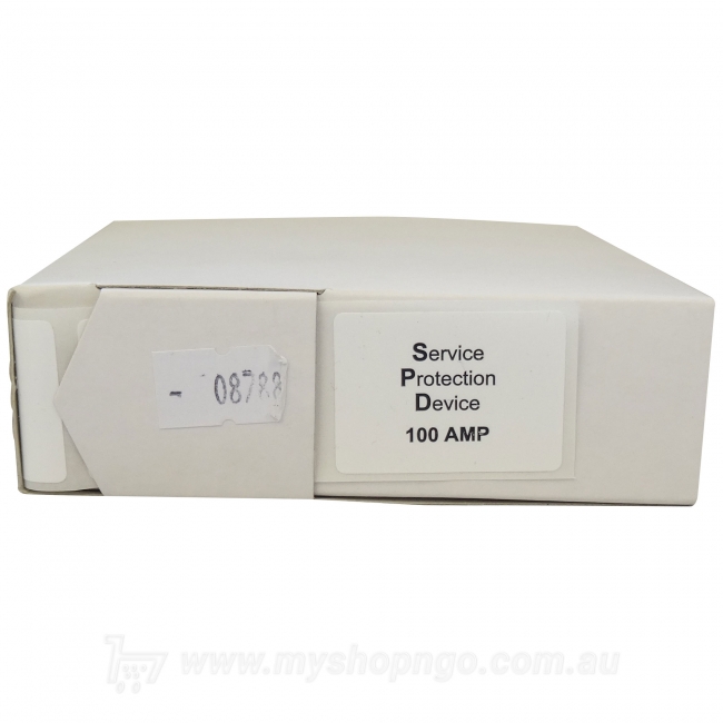 Service Protection Device 100amp Label