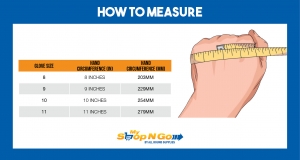 how to measure rubber electrician gloves