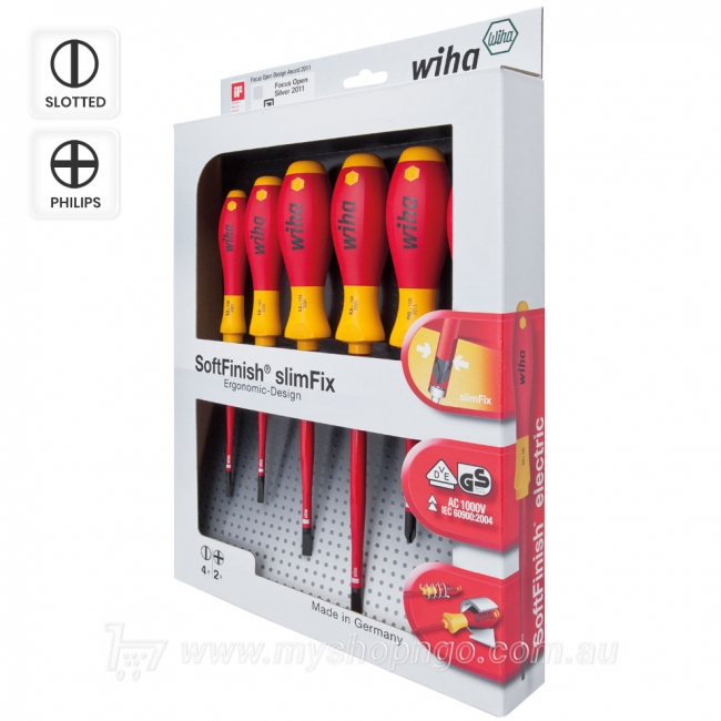 Wiha 1000v slimFix Screwdriver 6-Piece Set