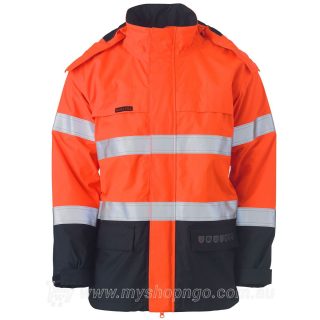 Hi Vis FR Wet Weather Shell Jacket BJ8110T-TT02