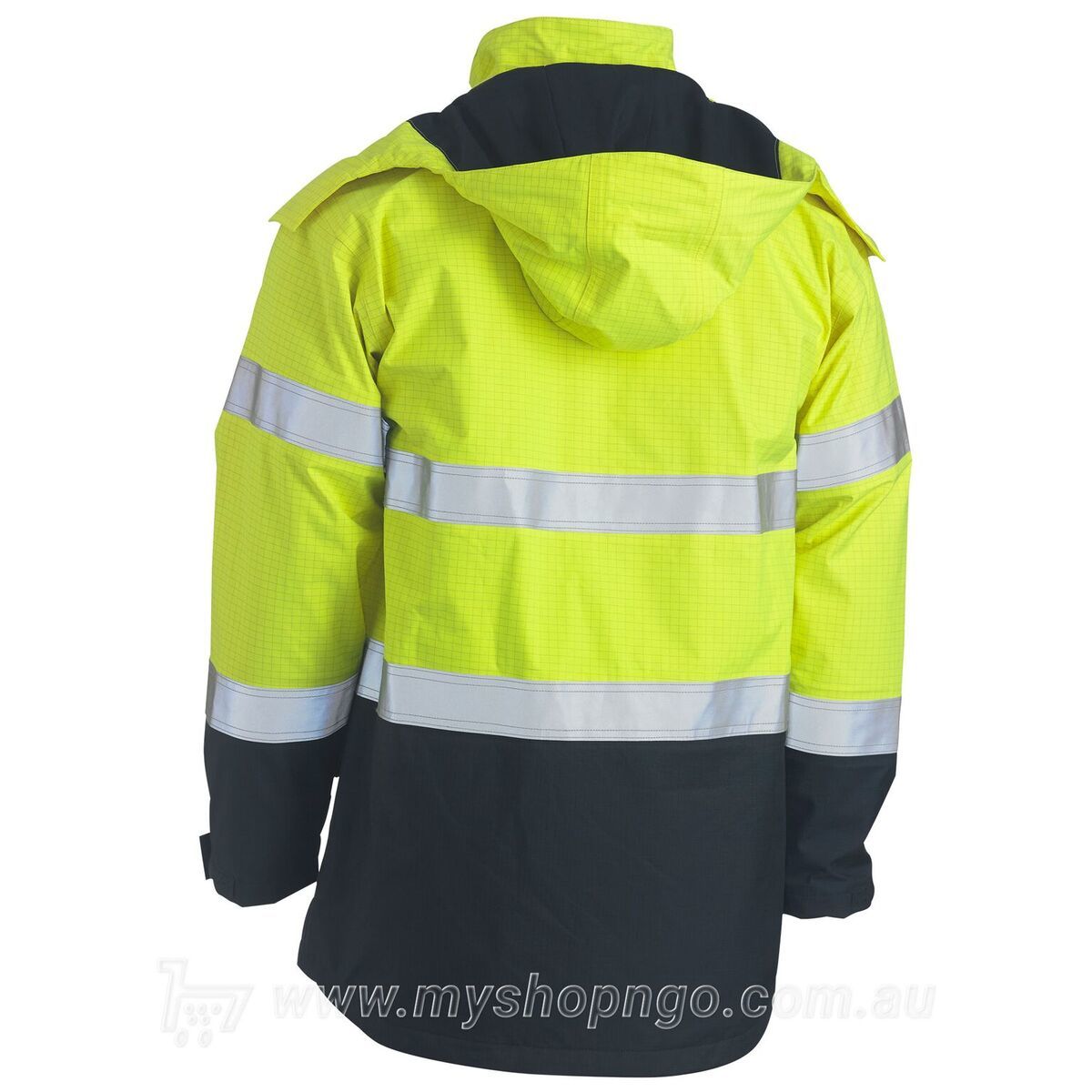 Hi Vis FR Wet Weather Shell Jacket BJ8110T-TT01 - Back