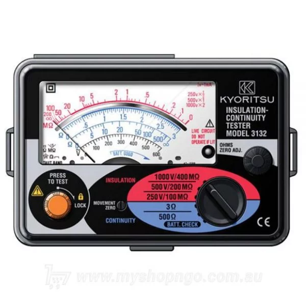 The Kyoritsu 3132A Analogue Insulation Tester category III 300V