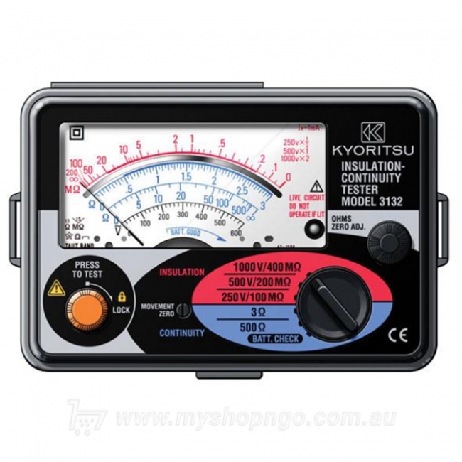 The Kyoritsu 3132A Analogue Insulation Tester category III 300V