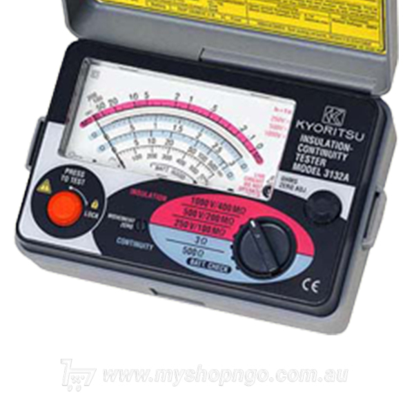 the kyoritsu insulation continuance tester in its shock proof case