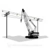 Rotamarka warning markers can protect earth moving equipment and cranes which may come into contact with live wires