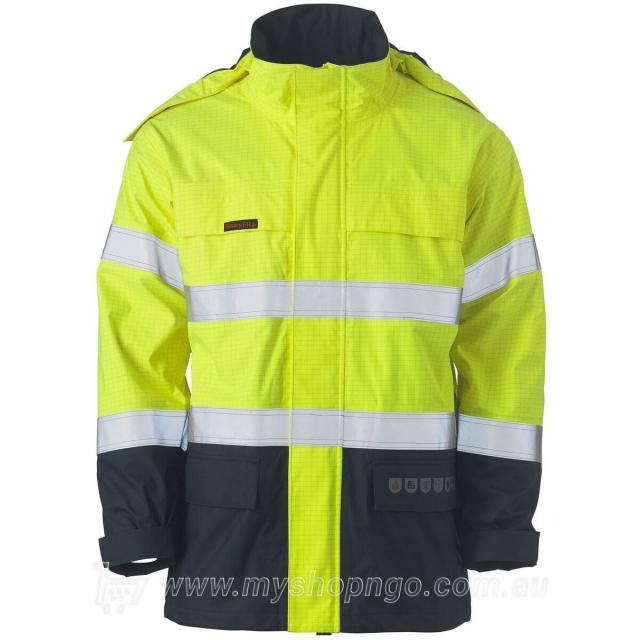 ADP Taped Hi Vis Fr Wet Weather Shell Jacket - BJ8110T main image 1